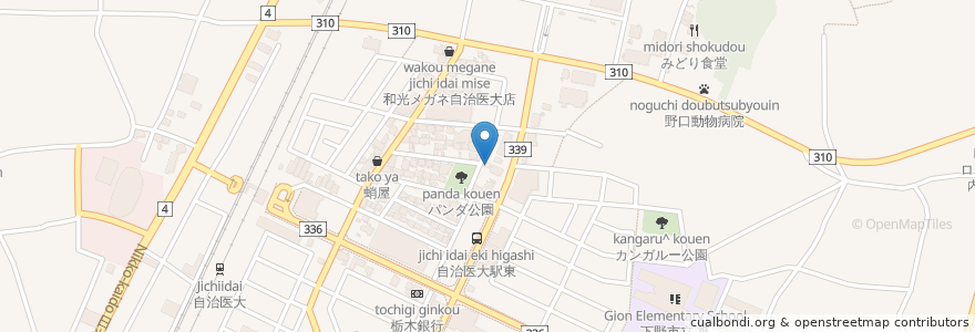 Mapa de ubicacion de フレンドグリーンタウン調剤薬局 en Япония, Тотиги, 下野市.