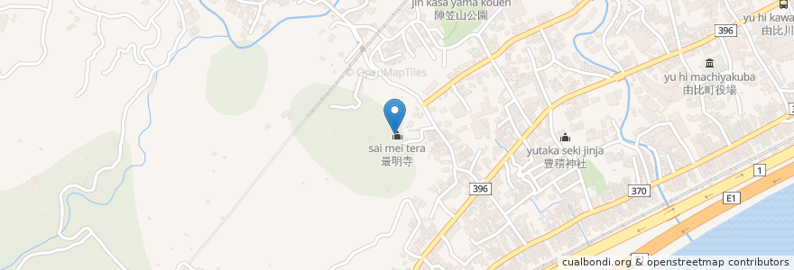 Mapa de ubicacion de 最明寺 en 日本, 静岡県, 静岡市, 清水区.