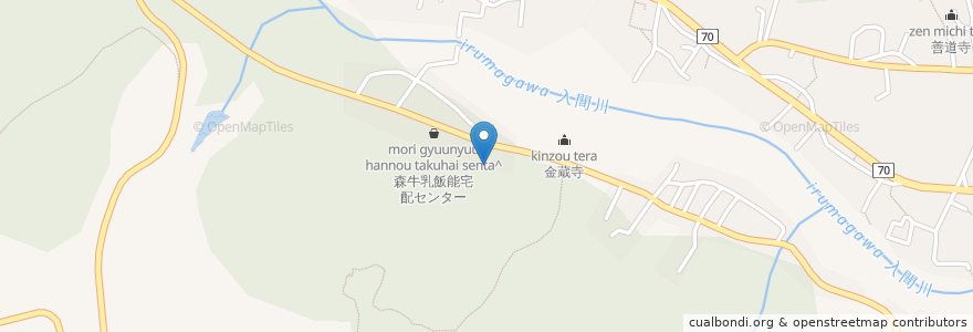 Mapa de ubicacion de 八耳堂 en اليابان, 埼玉県, 飯能市.