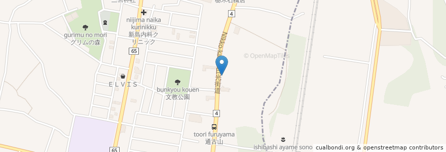 Mapa de ubicacion de あさひ調剤薬局 en 日本, 栃木県, 下野市.