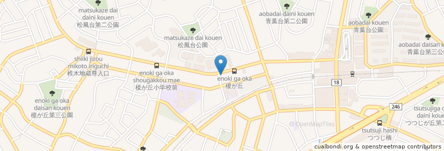 Mapa de ubicacion de 榎が丘歯科クリニック en Japão, 神奈川県, 横浜市, 青葉区.