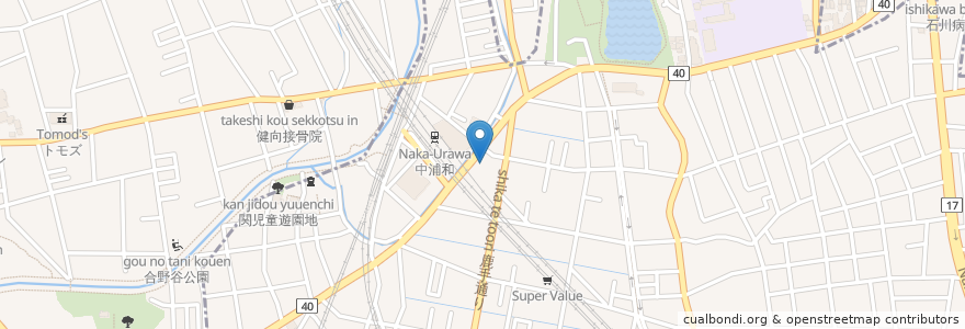 Mapa de ubicacion de しろま内科 en Japan, 埼玉県, さいたま市, 南区.