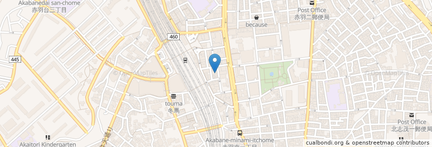 Mapa de ubicacion de 桜商店 en 日本, 東京都, 北区.