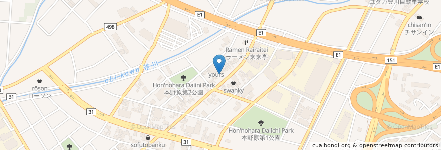 Mapa de ubicacion de サン・ローズ en Jepun, 愛知県, 豊川市.