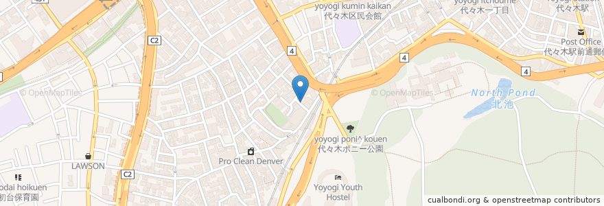 Mapa de ubicacion de Apple Bee Diner en Jepun, 東京都, 渋谷区.