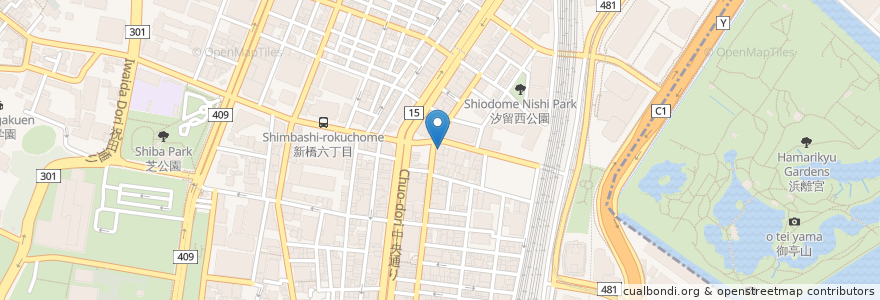Mapa de ubicacion de ENEOS en Japón, Tokio, Minato.