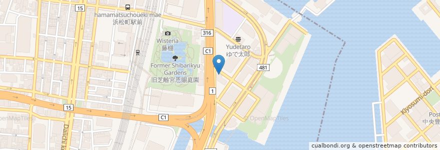 Mapa de ubicacion de Genki en Japão, Tóquio, 港区.