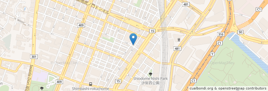 Mapa de ubicacion de Iriko en Japon, Tokyo, 港区.
