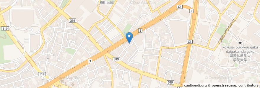 Mapa de ubicacion de 六本木わかば en Japonya, 東京都, 港区.