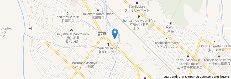 Mapa de ubicacion de （株）ニッパンレンタル 足利営業所 en Jepun, 栃木県, 足利市.