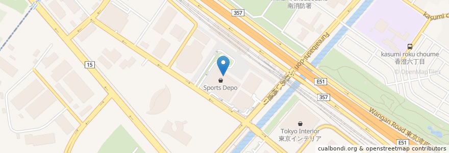 Mapa de ubicacion de ケンタッキーフライドチキン en Japon, Préfecture De Chiba, 習志野市.
