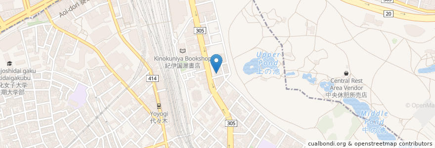 Mapa de ubicacion de Kakua Miso Ramen en Japan, Tokyo, Shinjuku.