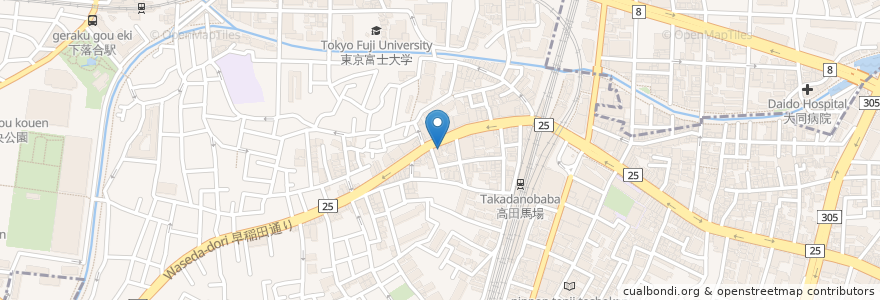 Mapa de ubicacion de Himonoya - Izakaya en Japão, Tóquio, 新宿区.