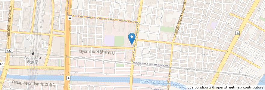 Mapa de ubicacion de 饗 くろ㐂 en Japon, Tokyo.