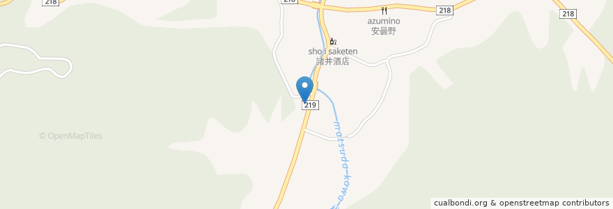 Mapa de ubicacion de 十勝屋本店 en 日本, 栃木県, 足利市.