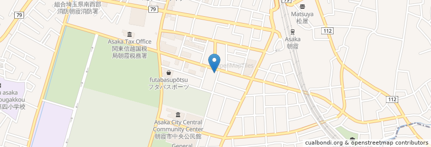 Mapa de ubicacion de ガズル（GAJUR） en Japonya, 埼玉県, 朝霞市.