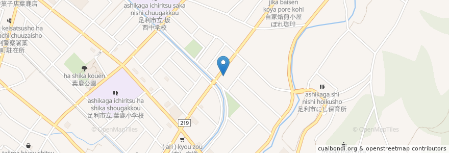 Mapa de ubicacion de そば処ながたけ en Japan, Präfektur Tochigi, 足利市.