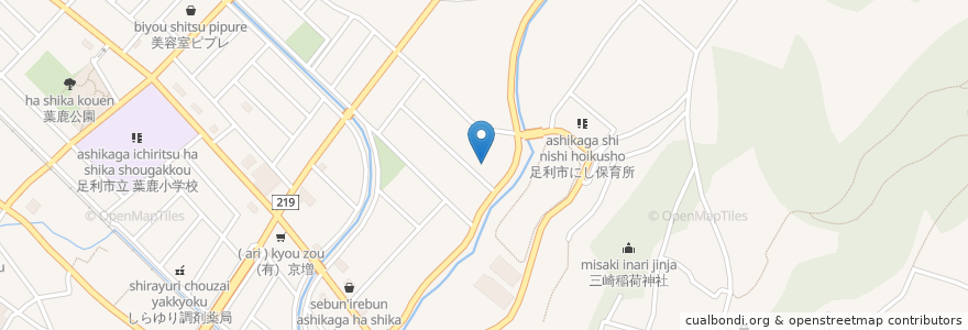 Mapa de ubicacion de グリム薬局 en Japan, Präfektur Tochigi, 足利市.