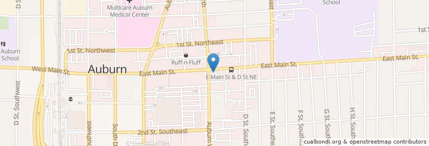 Mapa de ubicacion de American Karate Escrima en ایالات متحده آمریکا, واشنگتن, Auburn, King County.