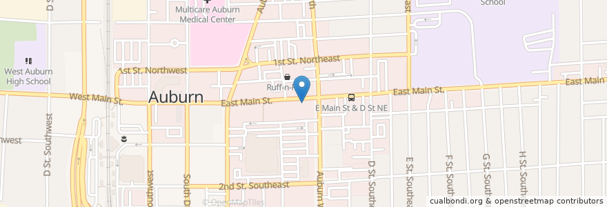 Mapa de ubicacion de Christian Science Reading Room en United States, Washington, Auburn, King County.