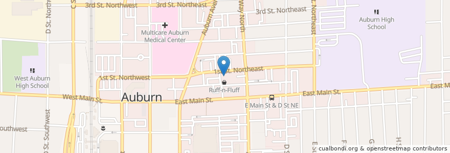 Mapa de ubicacion de North Star Driving Academy en Amerika Syarikat, Washington, Auburn, King County.