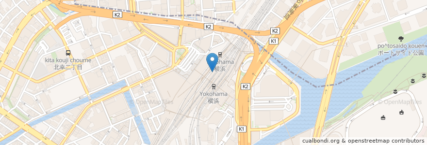 Mapa de ubicacion de ドトールコーヒーショップ en Japonya, 神奈川県, 横浜市, 西区, 神奈川区.