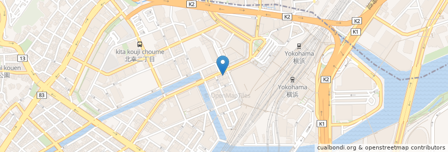 Mapa de ubicacion de Doutor Cafe en Japan, Kanagawa Prefecture, Yokohama, Nishi Ward, Kanagawa Ward.