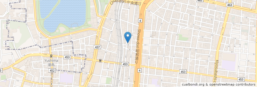 Mapa de ubicacion de 卜口函 en 일본, 도쿄도, 다이토구.