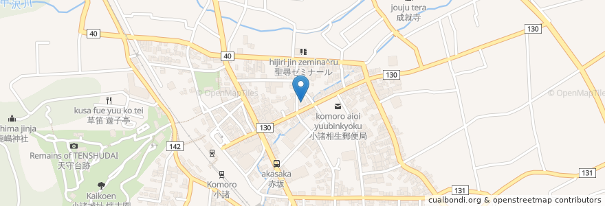 Mapa de ubicacion de ろうきん 長野労働金庫小諸支店 en Japan, Nagano Prefecture, Komoro.
