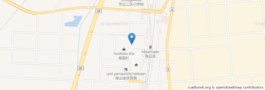 Mapa de ubicacion de 海山道神社 en Japão, 三重県, 四日市市.