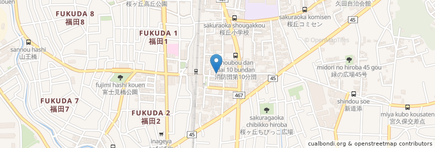 Mapa de ubicacion de Tohto サイクルパーク en 日本, 神奈川縣, 大和市.