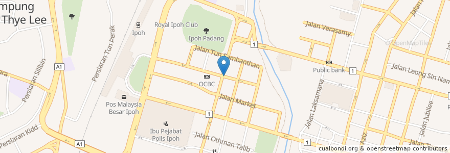 Mapa de ubicacion de Belfield Rd en 马来西亚, 霹雳州.