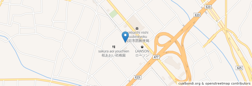 Mapa de ubicacion de さかくら耳鼻咽喉科 en Japonya, 三重県, 四日市市.