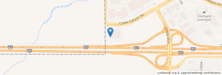 Mapa de ubicacion de Parkwest Casino 580 en Amerika Birleşik Devletleri, Kaliforniya, Alameda İlçesi, Livermore.