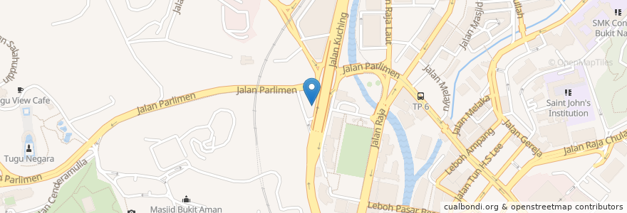 Mapa de ubicacion de Universiti Tun Abdul Razak en マレーシア, セランゴール, クアラルンプール.