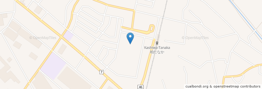 Mapa de ubicacion de 柏たなか病院 en اليابان, 千葉県, 柏市.