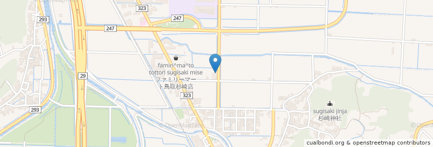 Mapa de ubicacion de ISEKIコイン精米(玄米精米) en Japan, 鳥取県, 鳥取市.