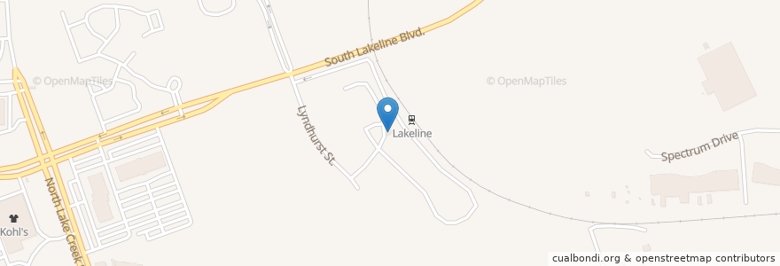 Mapa de ubicacion de Lakeline Station en Amerika Syarikat, Texas, Williamson County, Austin.