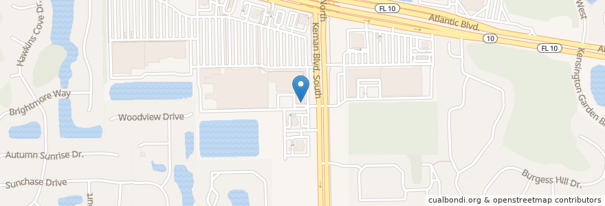 Mapa de ubicacion de Tropical Smoothie Cafe en États-Unis D'Amérique, Floride, Comté De Duval, Jacksonville.