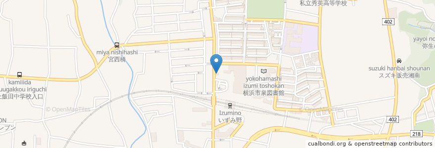 Mapa de ubicacion de いずみ野駅前交番 en Japón, Prefectura De Kanagawa, Yokohama, 泉区.
