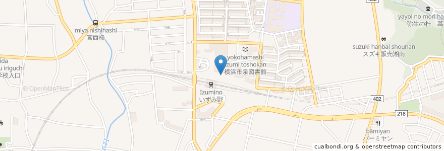 Mapa de ubicacion de 三井住友銀行 en Japan, Präfektur Kanagawa, Yokohama, 泉区.