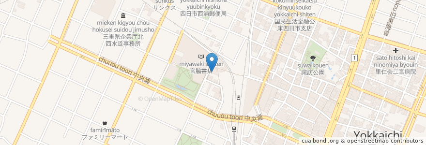 Mapa de ubicacion de 北山心身クリニック en 日本, 三重県, 四日市市.