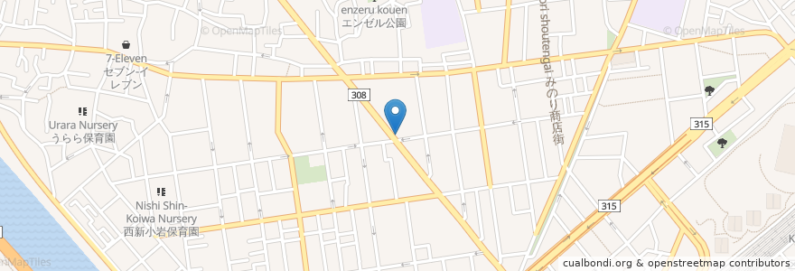 Mapa de ubicacion de 元祖つけ麺大王 en ژاپن, 東京都, 葛飾区.