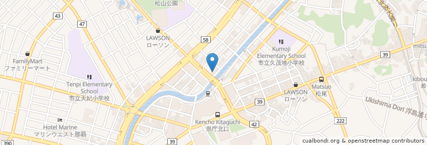 Mapa de ubicacion de 麺や 偶もとなり en Япония, Окинава, Наха.