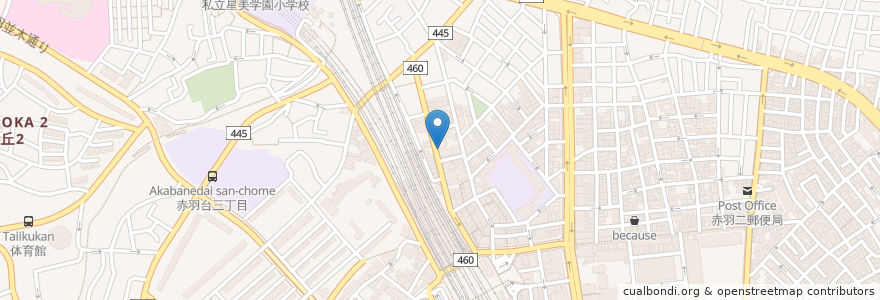 Mapa de ubicacion de Nico en Japon, Tokyo, 北区.