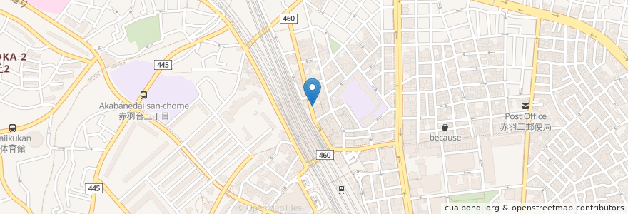 Mapa de ubicacion de 麦酒酒場 なかなか en Japão, Tóquio, 北区.