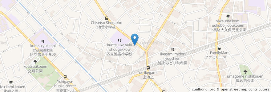 Mapa de ubicacion de 仲池上児童館学童保育室 池雪分室 en ژاپن, 東京都, 大田区.
