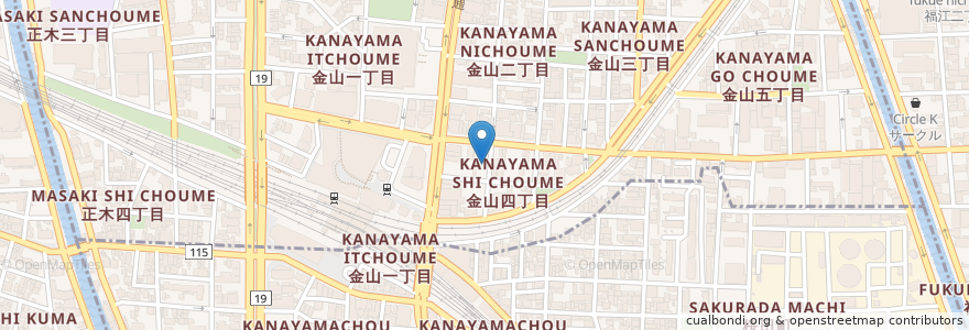 Mapa de ubicacion de アジト en Japão, 愛知県, Nagoia.