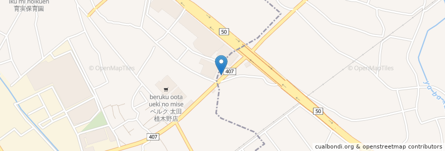 Mapa de ubicacion de すき家 足利南大町店 en اليابان, غونما, 太田市.