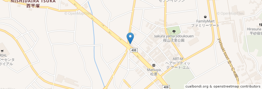 Mapa de ubicacion de れんが亭 en Japón, Prefectura De Ibaraki, つくば市.